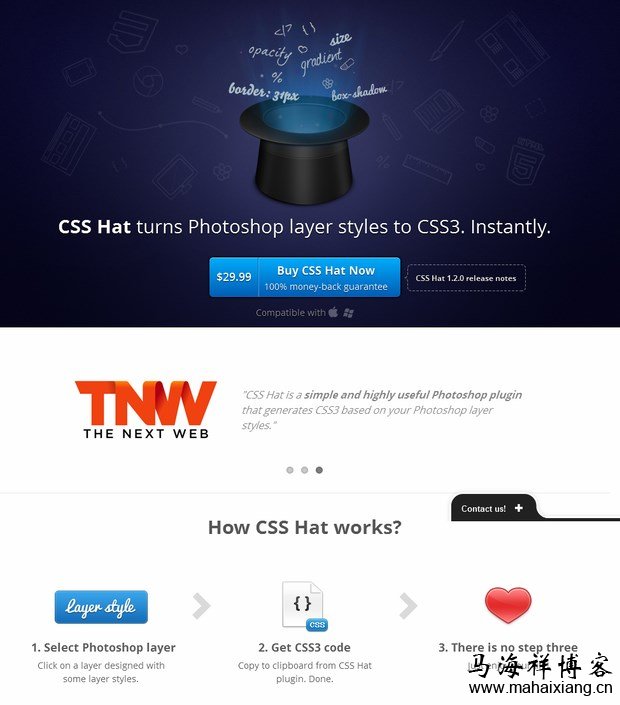 photoshop插件之CSS Hat