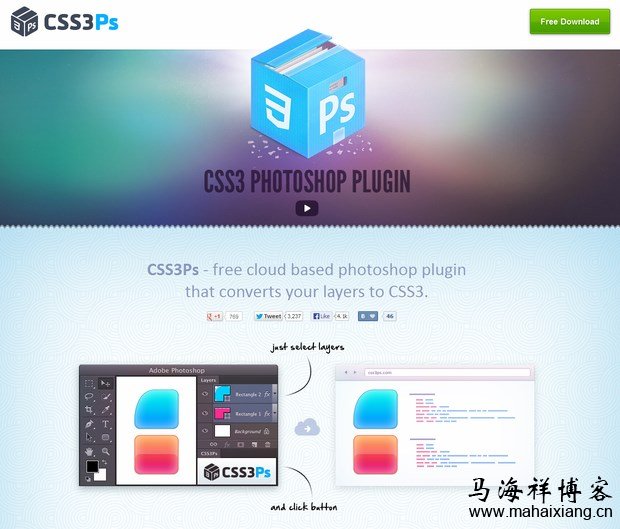 photoshop插件之CSS3Ps