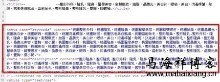 SEO 作弊手法 - 大量堆栈关键词